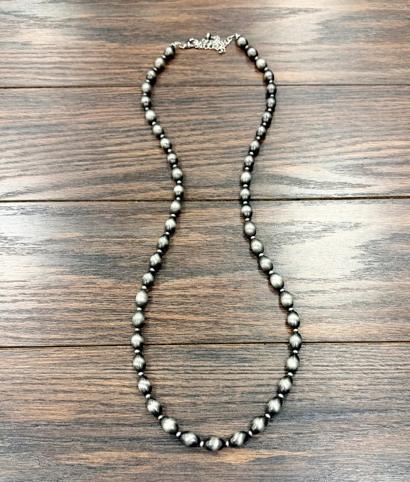 Women's Isac 34" Handmade 14mm Oval Navajo Bead Necklace 739710
