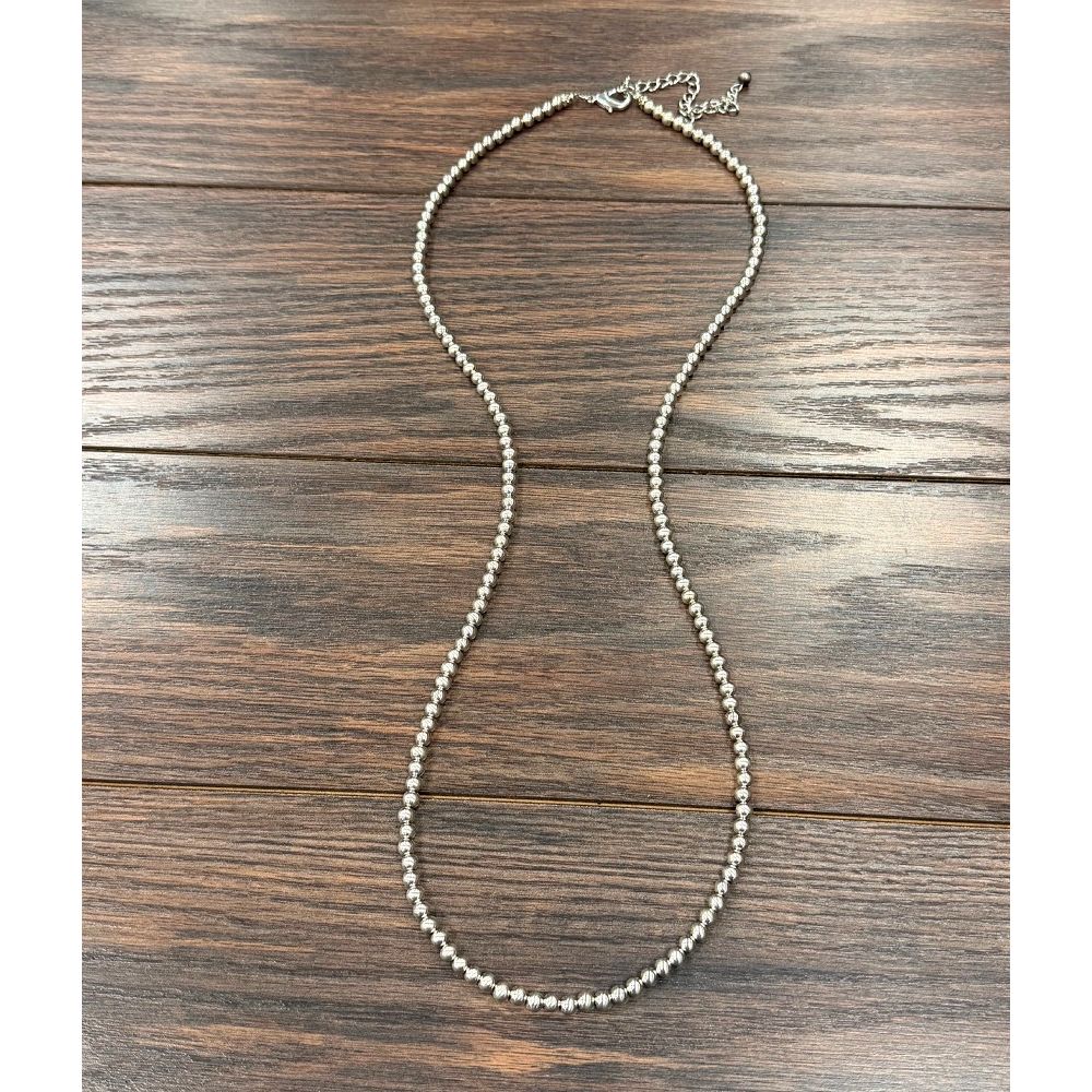 Women's Isac Western Silver-Tone Bead Necklace 739706