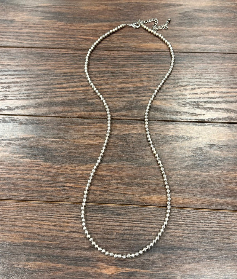 Women's Isac Western Silver-Tone Bead Necklace 739706