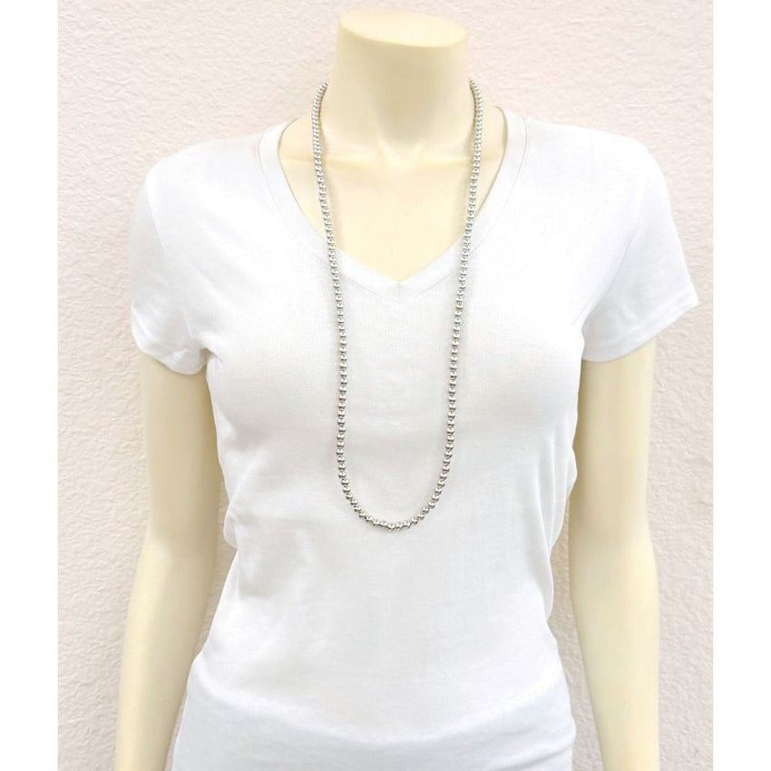 Women's Isac Western Silver-Tone Bead Necklace 739706