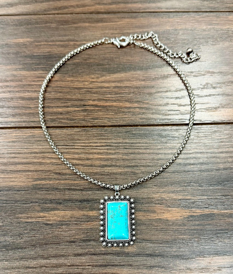 Women's Isac 16" Western Turquoise Necklace 739723