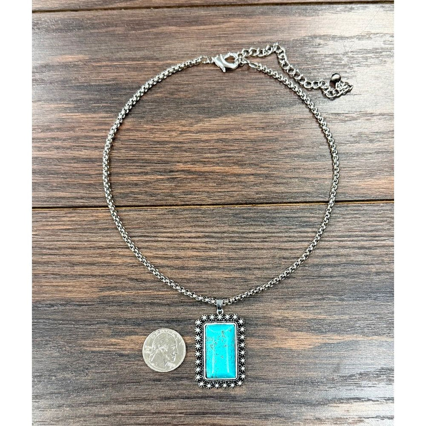Women's Isac 16" Western Turquoise Necklace 739723