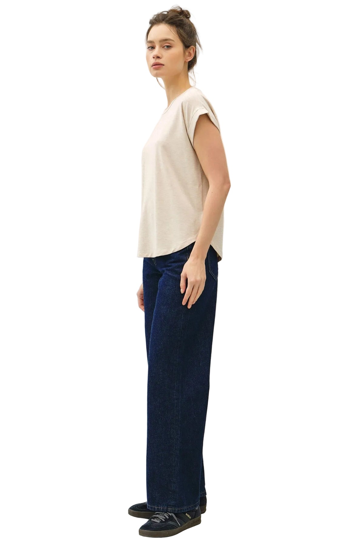Be Cool Women's Bamboo/Modal Dolman Cap Sleeve Top 