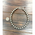 Women's Isac 15" Handmade Silver Navajo Necklace 739741