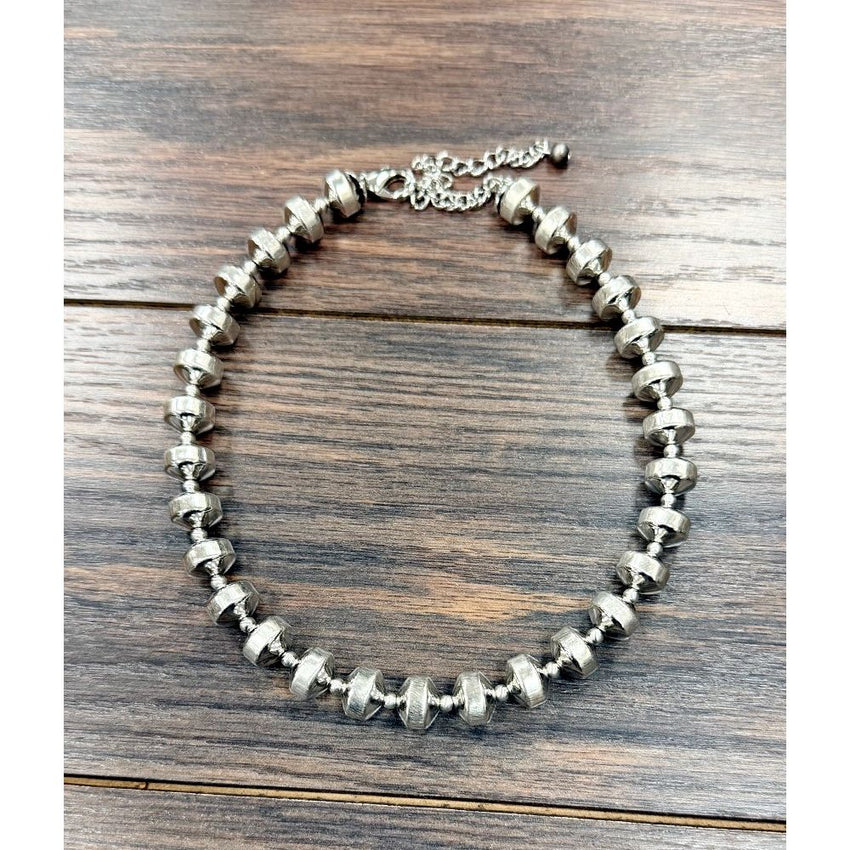 Women's Isac 15" Handmade Silver Navajo Necklace 739741