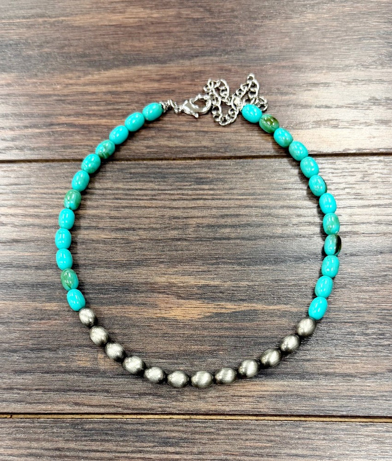 Women's Isac 15" Handmade 10mm Oval Navajo Necklace 739744