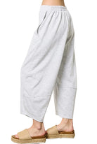 Women's Ash Gray Scuba Barrel Pants 