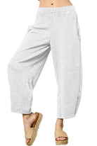 Women's Ash Gray Scuba Barrel Pants 