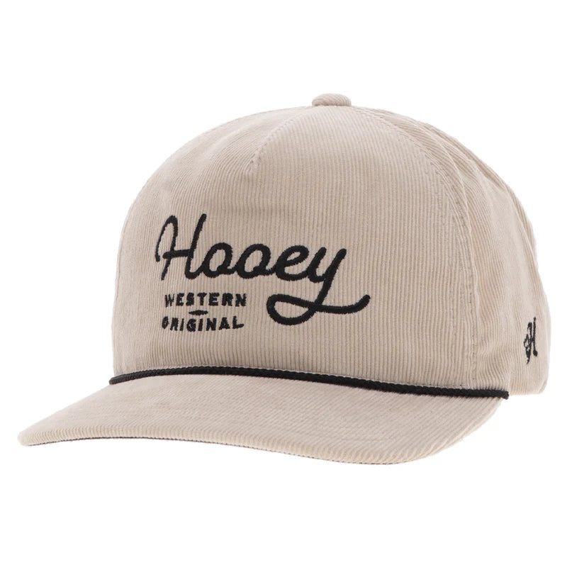 Men's Hooey Hat Cream Corduroy with Black Stitching 2560T-CR