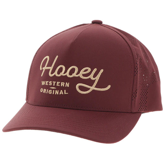 Men's Hooey "OG" Hooey Hat Maroon with Yellow Stitching 2560T-MA - Crazy House Western Wear