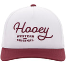 Men's Hooey "OG" Hooey Hat White and MAroon 2560T-WHMR - Crazy House Western Wear