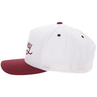 Men's Hooey "OG" Hooey Hat White and MAroon 2560T-WHMR - Crazy House Western Wear