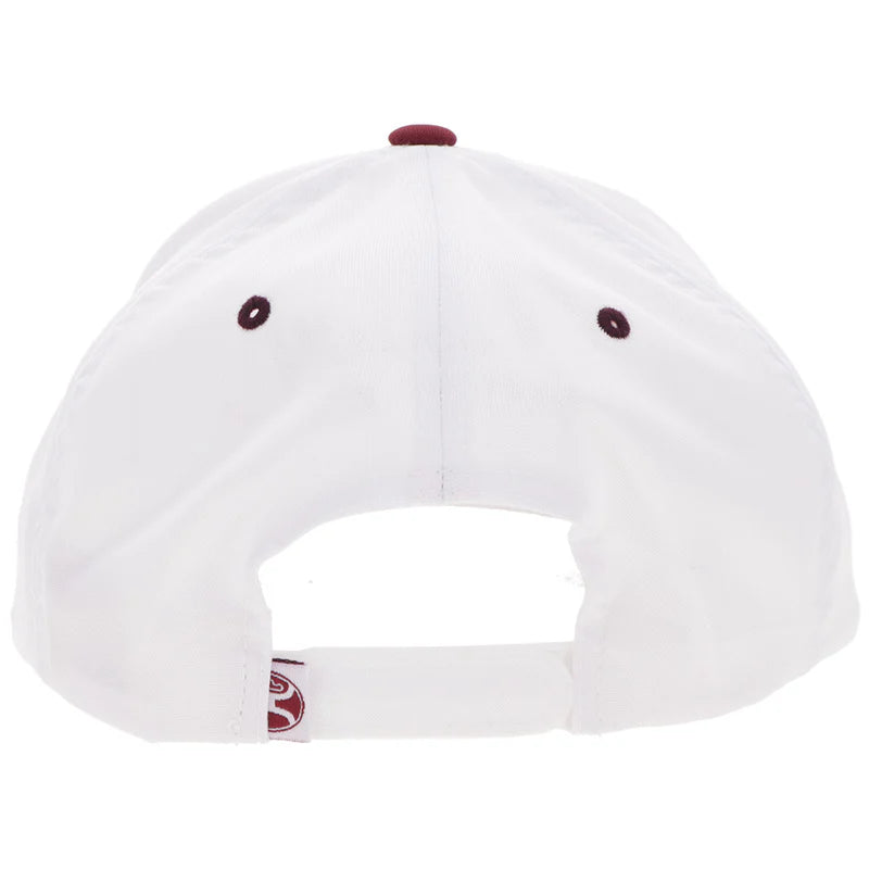 Men's Hooey "OG" Hooey Hat White and MAroon 2560T-WHMR - Crazy House Western Wear