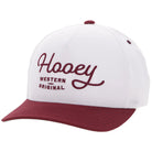 Men's Hooey "OG" Hooey Hat White and MAroon 2560T-WHMR - Crazy House Western Wear