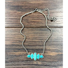Women's Isac Silver and Turquoise Necklace 739775