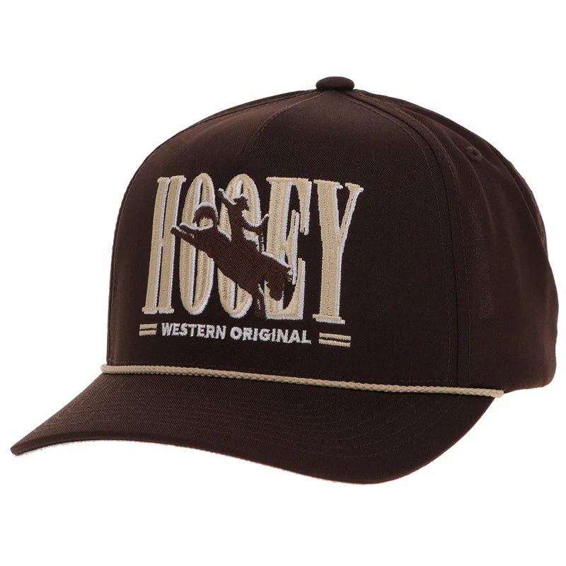 Men's Hooey "Wild Ride" Hooey Hat Brown with Hooey Embroidered Logo 2569T-BR