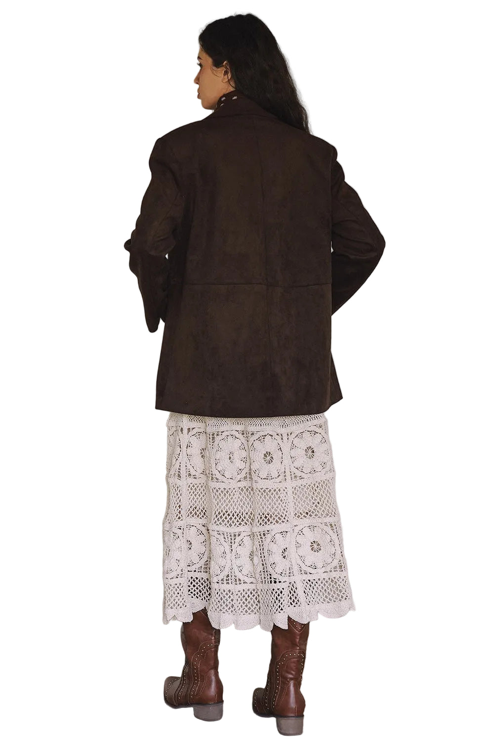 Women's Brown Suede Jacket 