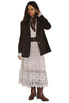 Women's Brown Suede Jacket 
