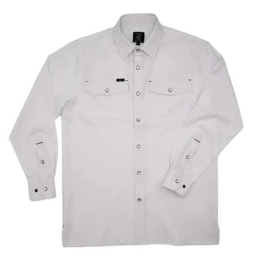 Men's SanJac Long sleeve White Snap Up Shirt COAHUILA-L/S-WHT - Crazy House Western Wear
