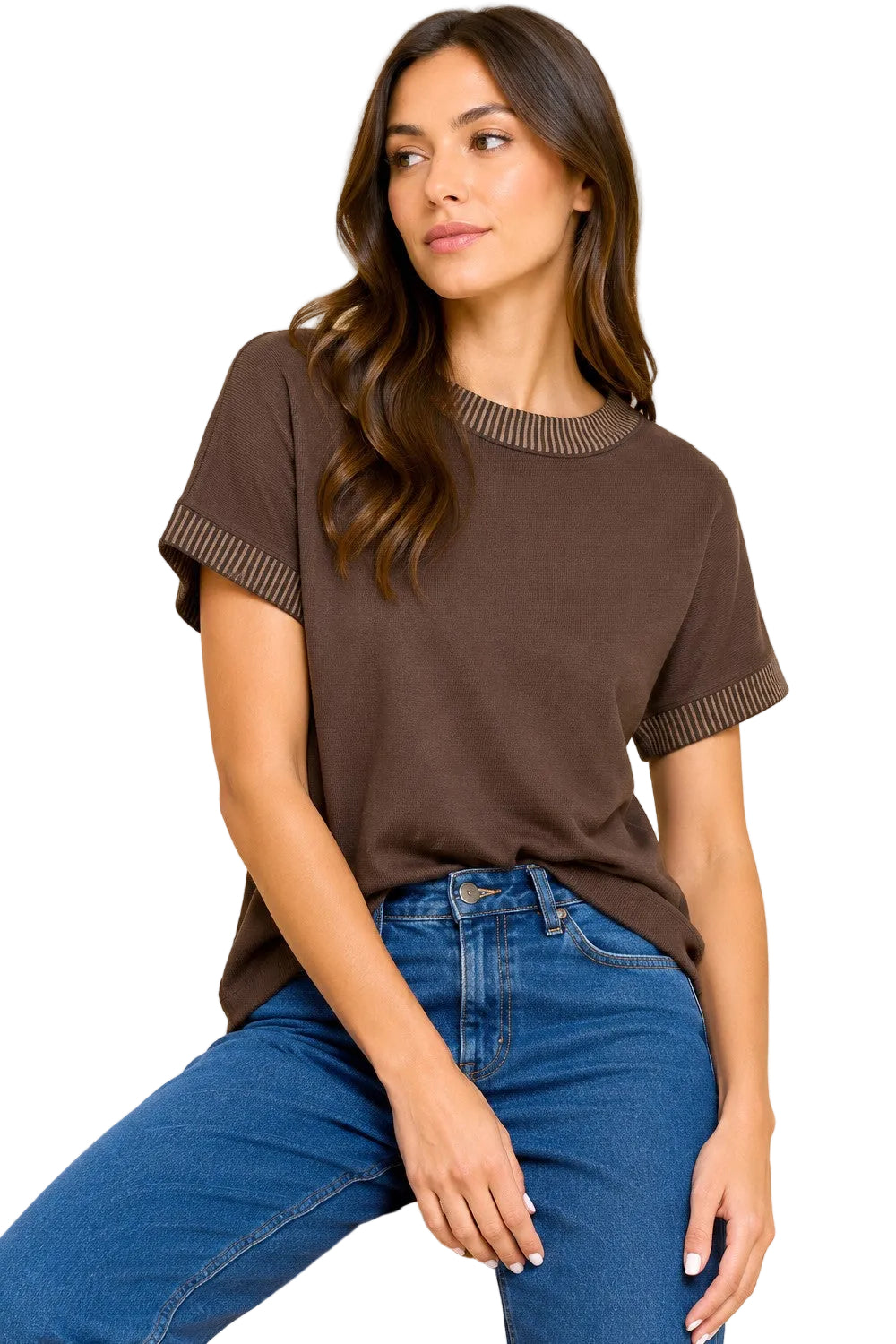 Women's Rib Trim Top 