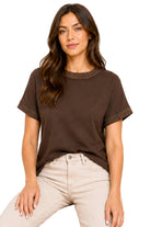 Women's Rib Trim Top 