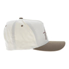 Hooey Men's Cream/Brown Mark Out 5-Panel Full Surround Snapback Cap 2601T-CRBR