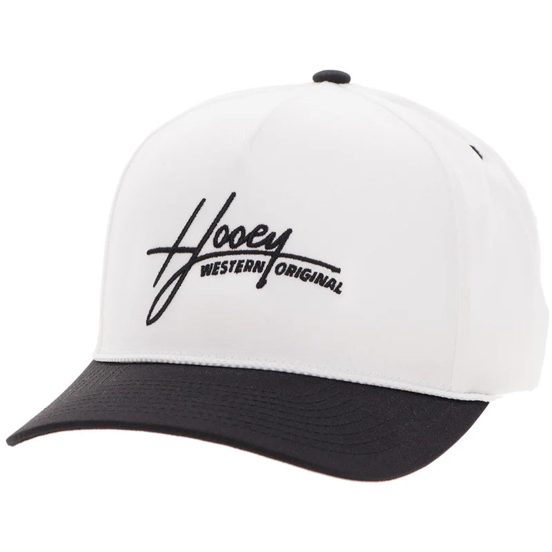 Men's Hooey White and Black "Mark Out" Cap 2601T-WHBK