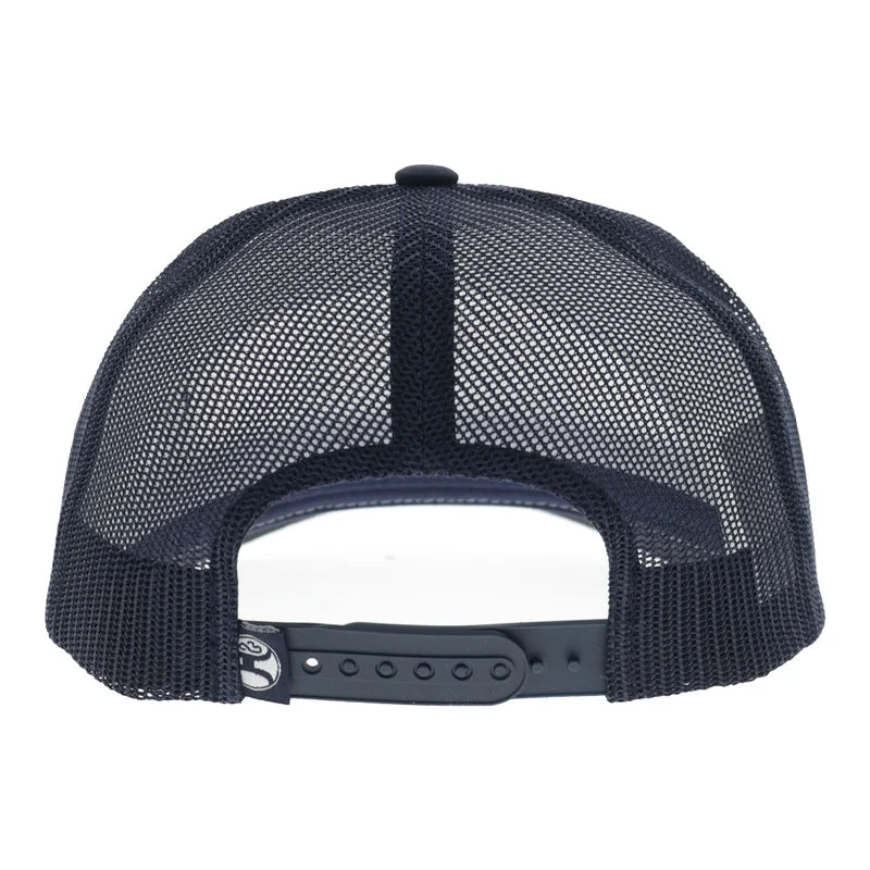 Hooey Men's White/Navy Salado 5-Panel Trucker Snapback 2604T-WHNV