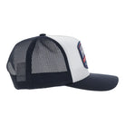 Hooey Men's White/Navy Salado 5-Panel Trucker Snapback 2604T-WHNV
