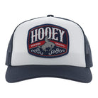 Hooey Men's White/Navy Salado 5-Panel Trucker Snapback 2604T-WHNV