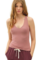 Be Cool Women's Basic Full Length V-neck Tank Top 