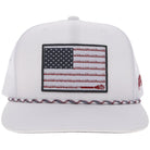 Men's Hooey "Liberty Roper" White with Flag Patch 2610T-WH