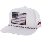 Men's Hooey "Liberty Roper" White with Flag Patch 2610T-WH