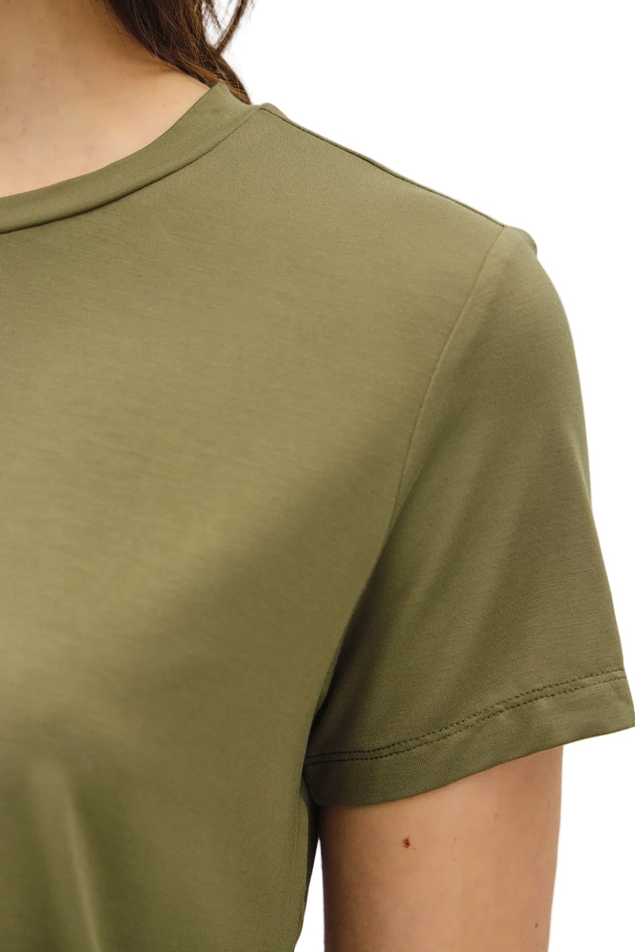 Be Cool Women's Bamboo/Modal Basic Round Neck T-shirt 