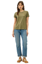 Be Cool Women's Bamboo/Modal Basic Round Neck T-shirt 