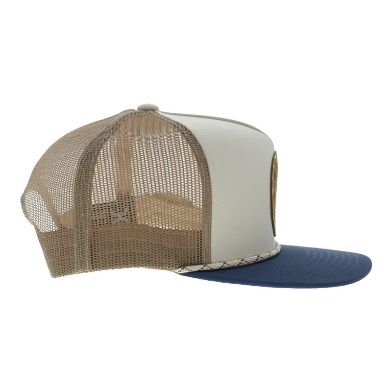 Hooey Men's Cream/Tan Spur 5-Panel Trucker Snapback 2614T-CRTN
