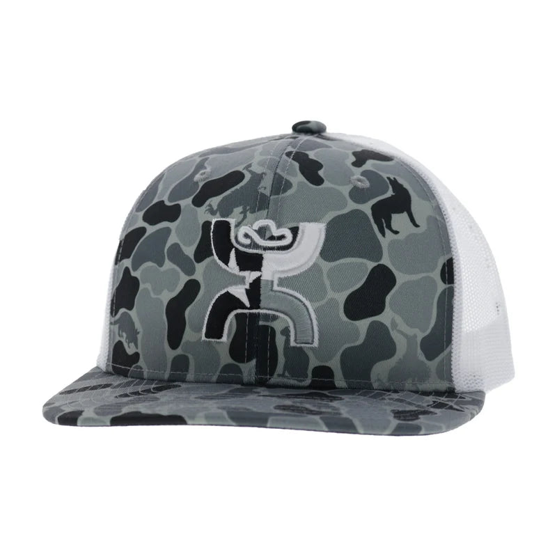 Hooey Men's Camo/White Texican 6-Panel Trucker Snapback 2620T-CAWH