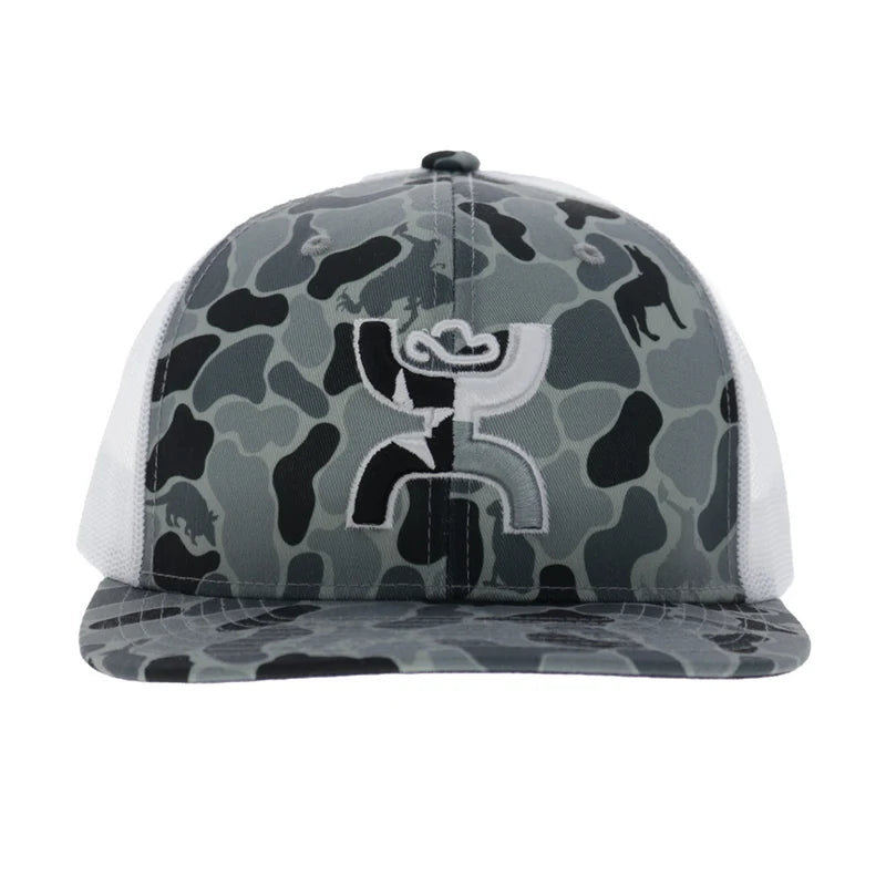 Hooey Men's Camo/White Texican 6-Panel Trucker Snapback 2620T-CAWH