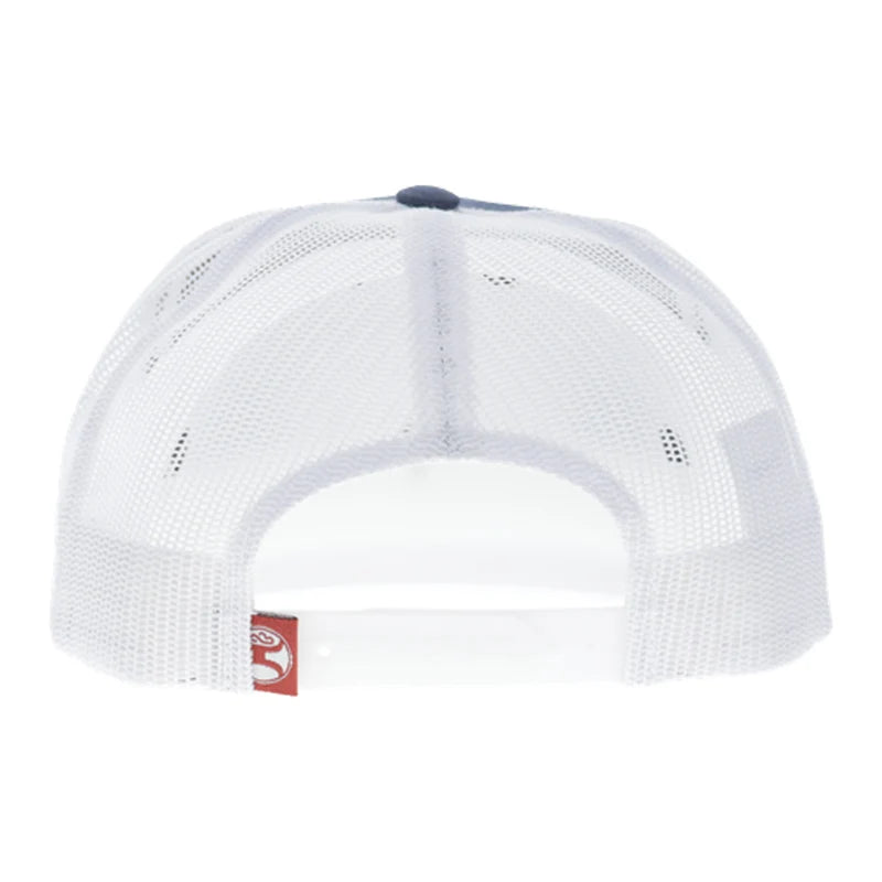 Hooey Men's Denim/White Diamond 6-Panel Trucker Snapback2622T-DEWH