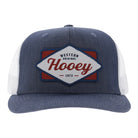 Hooey Men's Denim/White Diamond 6-Panel Trucker Snapback2622T-DEWH