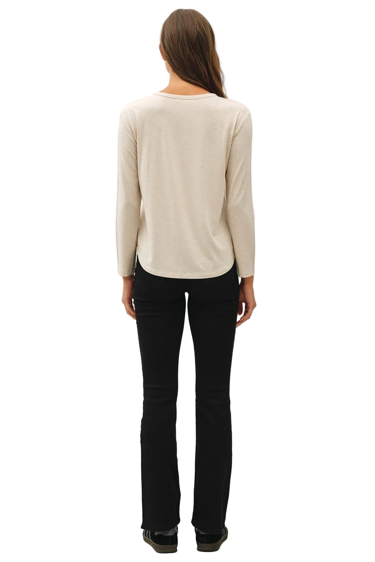Be Cool Women's Bamboo/Modal Long Sleeve Round Neck T-shirt 