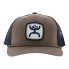 Hooey Men's Tan/Navy "Zenith" 6-Panel Trucker Snapback 2624T-TNNV