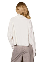 Le Lis Women's Mock Neck Boxy Pullover Knit Top 