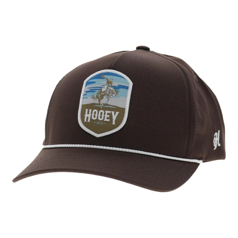 Hooey Men's Brown Cheyenne 5-Panel Trucker Snapback 2647T-BR