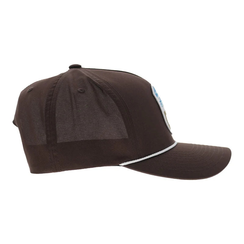 Hooey Men's Brown Cheyenne 5-Panel Trucker Snapback 2647T-BR