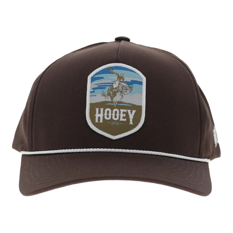 Hooey Men's Brown Cheyenne 5-Panel Trucker Snapback 2647T-BR