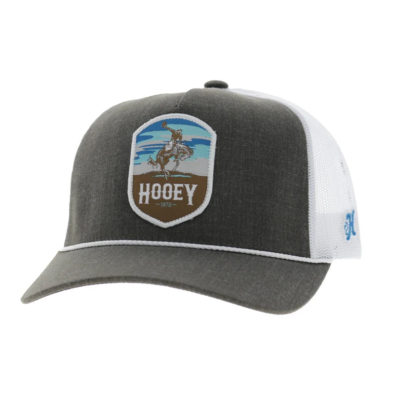 Hooey Men's Brown/White Cheyenne 5-Panel Trucker Snapback 2647T-BRWH