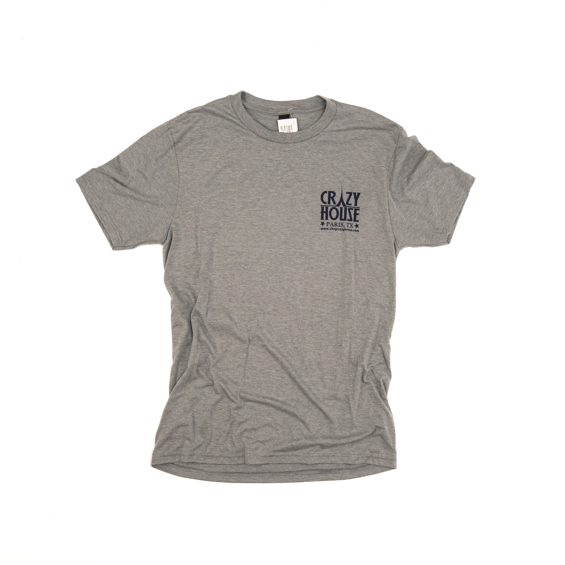 Crazy House T-shirt With Jeep Printed Picture On The Back DM130-HTR-GRY-50201 - Crazy House Western Wear