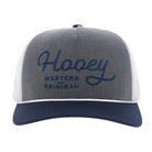 Men's Hooey "OG" Hat Charcoal/White with Navy Stitching 2660T-CHWH