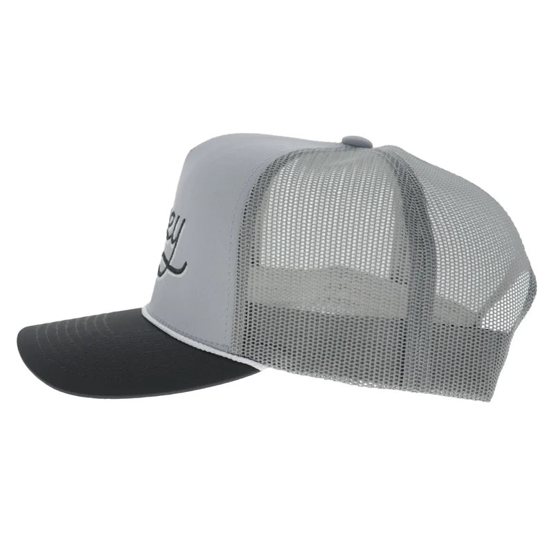 Hooey Men's Gray/Charcoal OG 5 Panel Trucker Snapback 2660T-GYCH